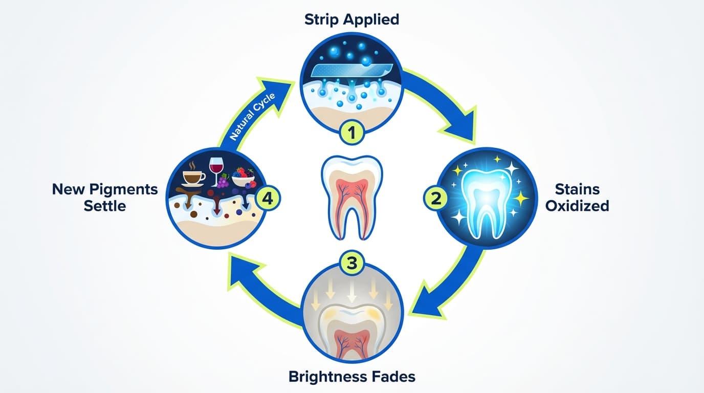How Whitening Strips Work (And Why Results Fade)