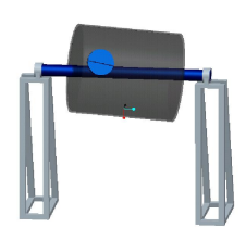 Schematic diagram of a cylindrical mixer