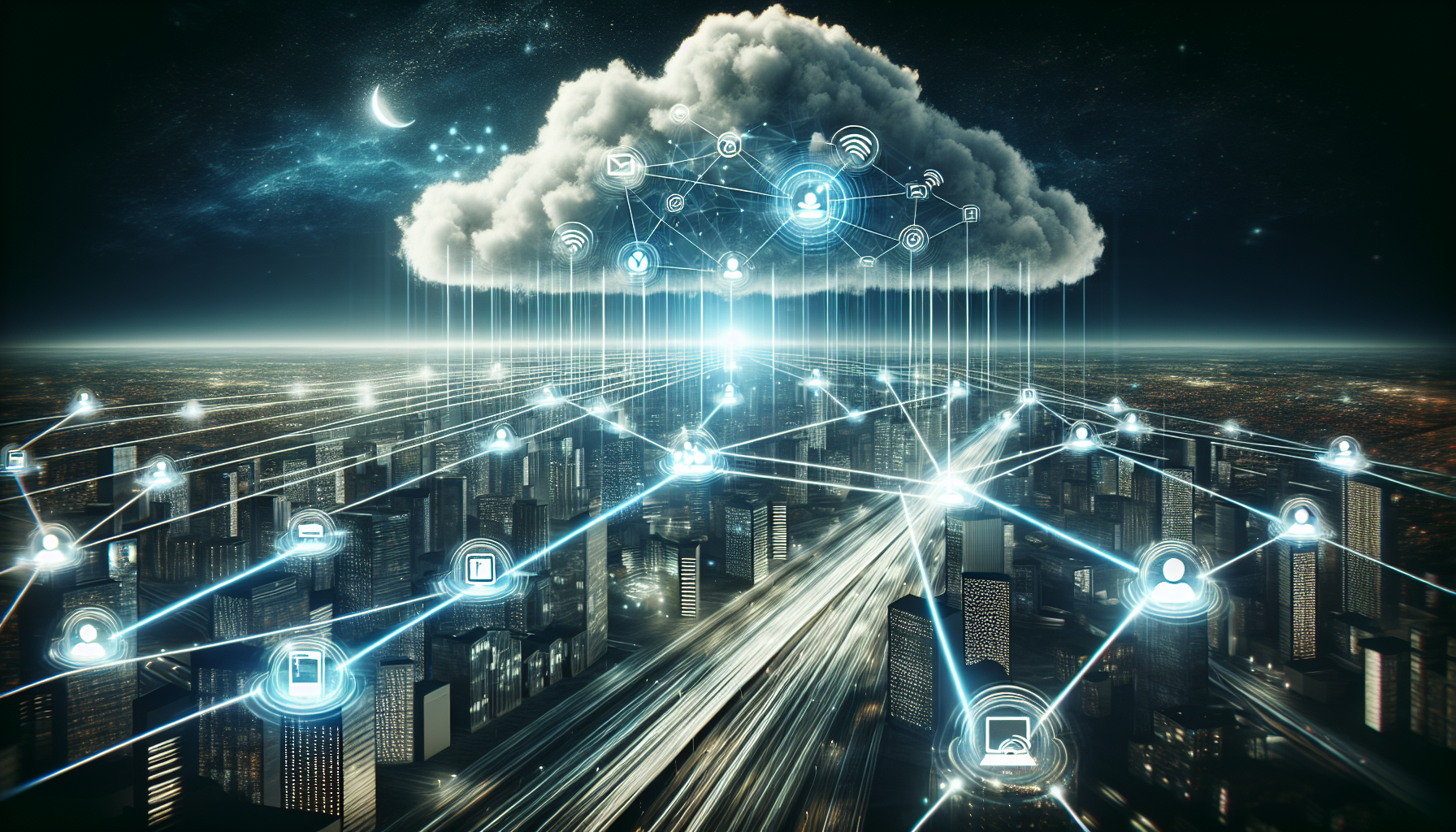 Illustration of cloud-based unified communications