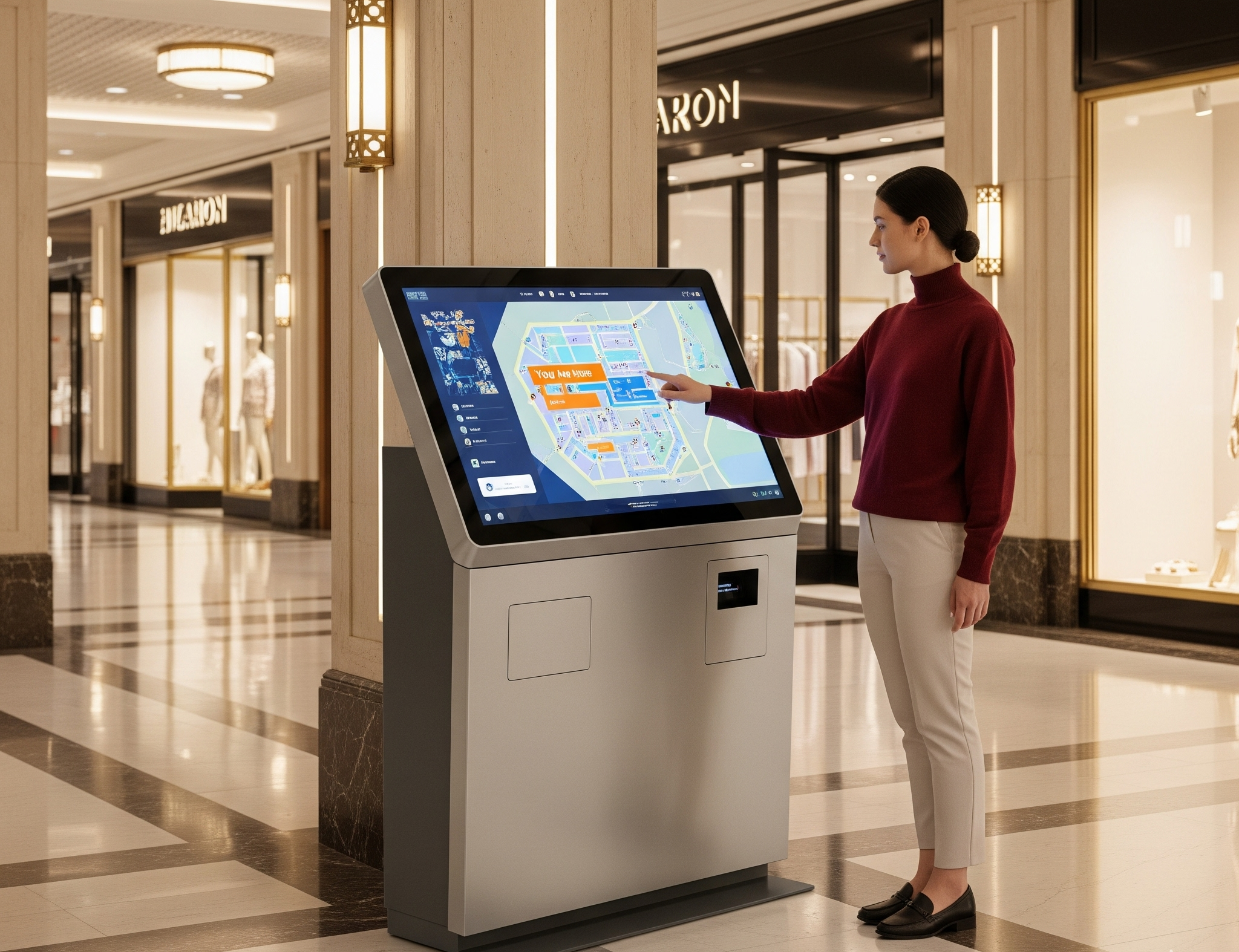 kind of content can you display on interactive kiosks