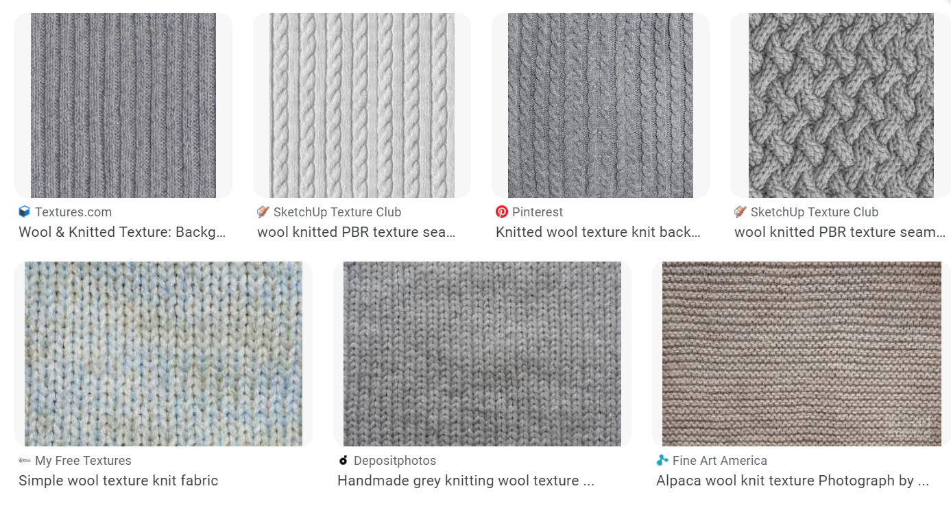 Simple wool texture knit fabric