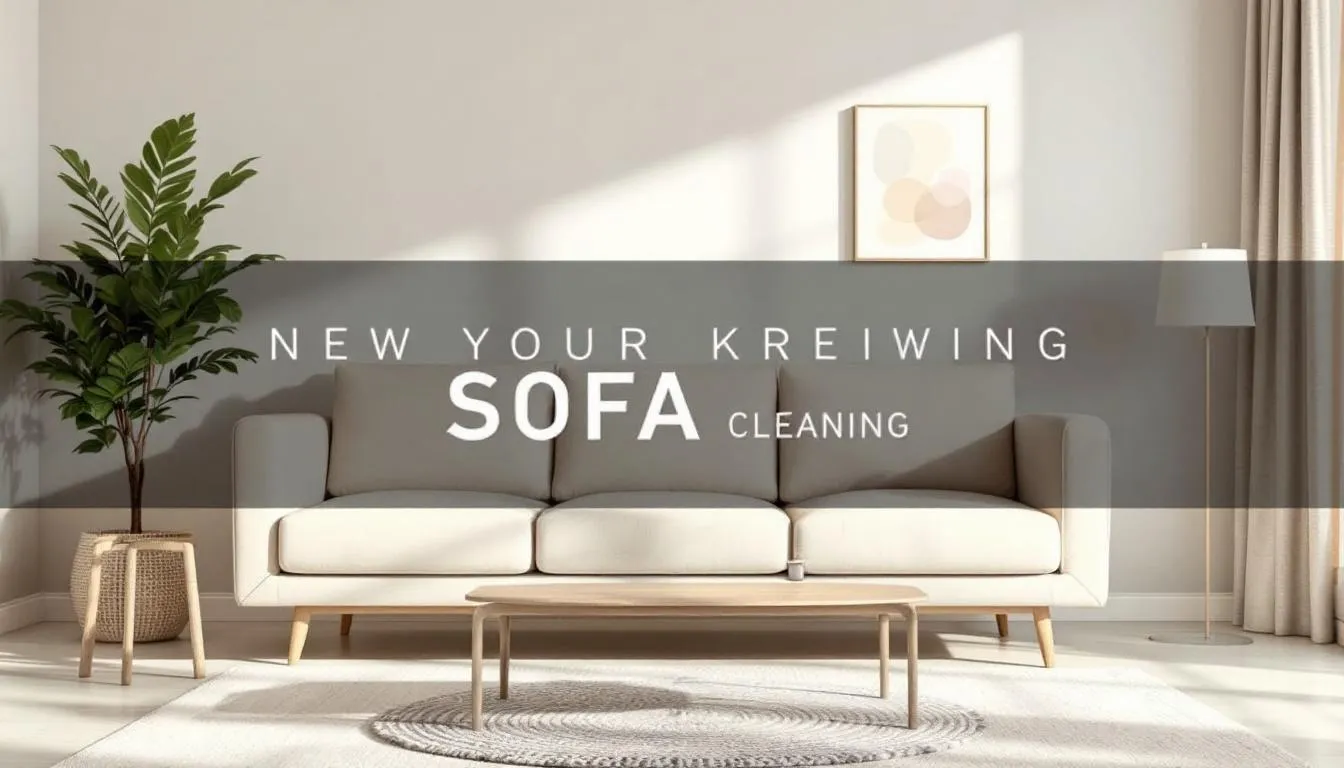 A clean and well-maintained sofa in a cozy living room, emphasizing the importance of professional sofa cleaning services in Abu Dhabi.
