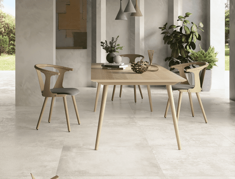 Simple yet elegantUrbanica White Salt matt porcelain tiles by Ascot, available at EMC Tiles.
