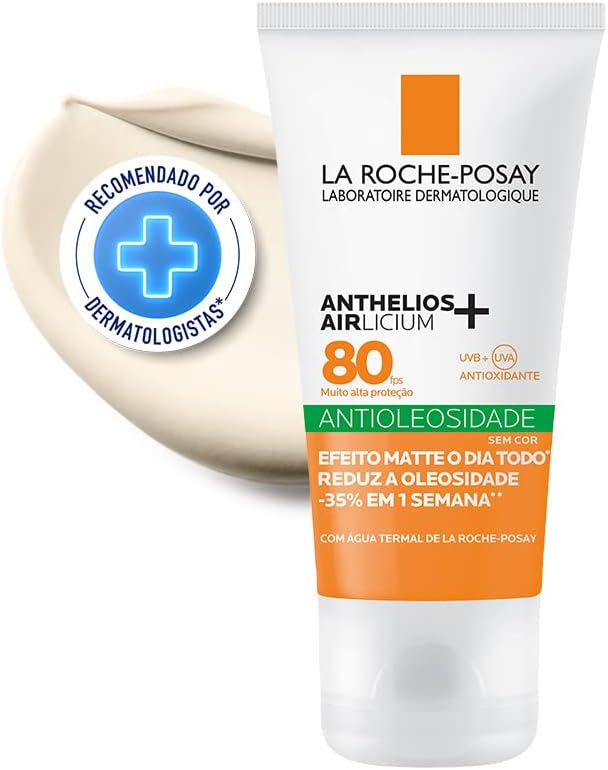 Anthelios Airlicium, protetor solar antioleosidade da La Roche-Posay. Fonte da imagem: site oficial da marca. 