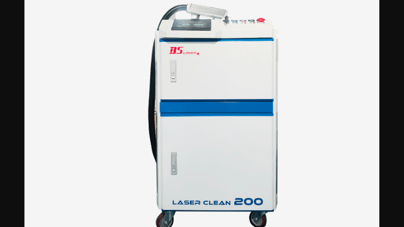 Baison Laser's 2000W fiber laser cleaning machine on a white background.