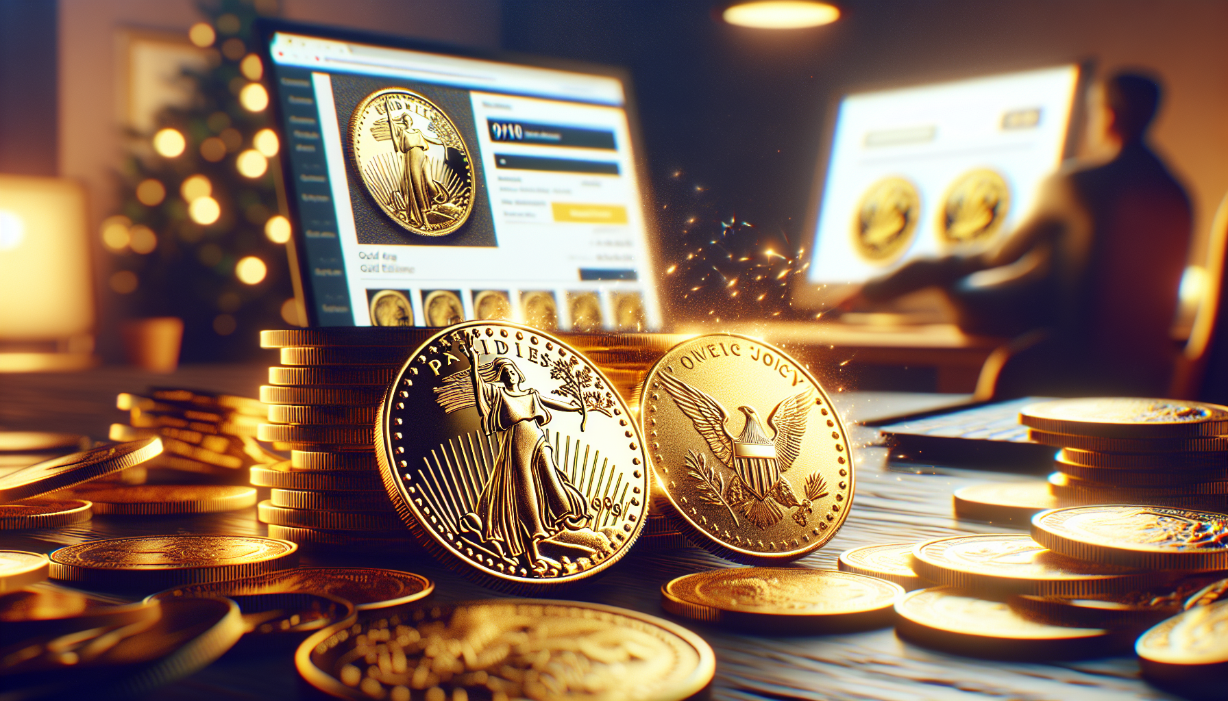 How to buy 1/10 oz Gold Eagle Coins with online shopping elements.