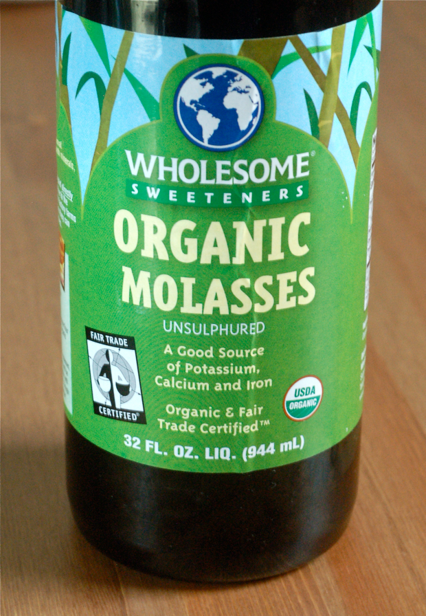 Bottle of organic molasses. Photo by Jacqueline on Flickr