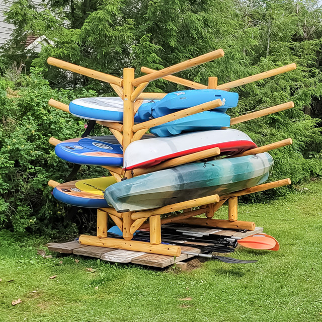 paddle board inside paddleboard storage