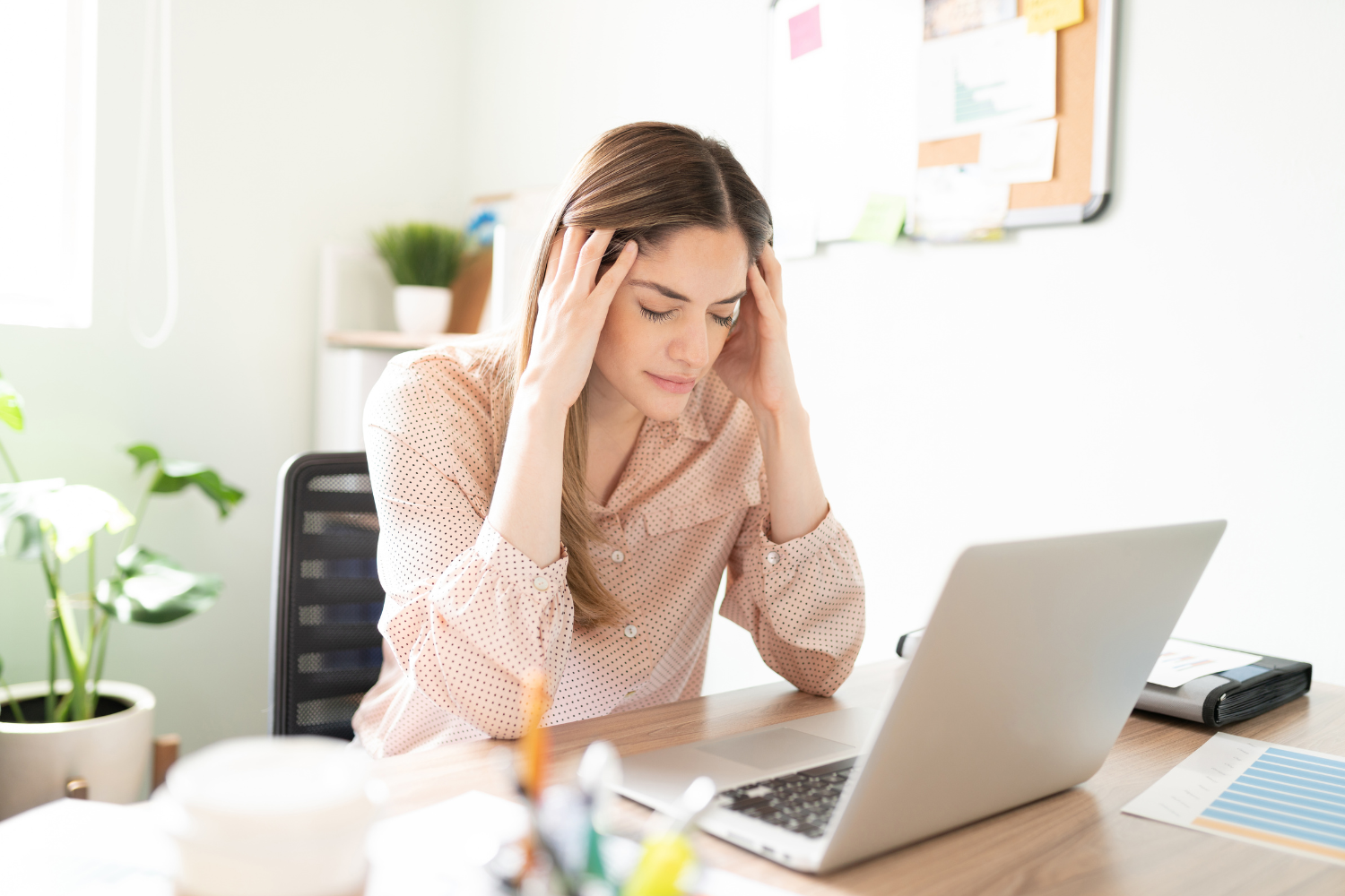 Business owner looking overwhelmed.
