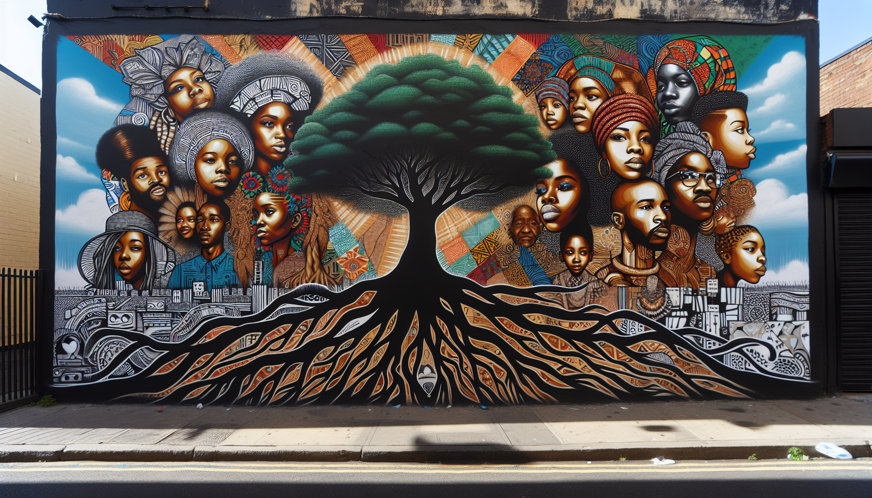 African American-inspired black wall art celebrating culture and heritage