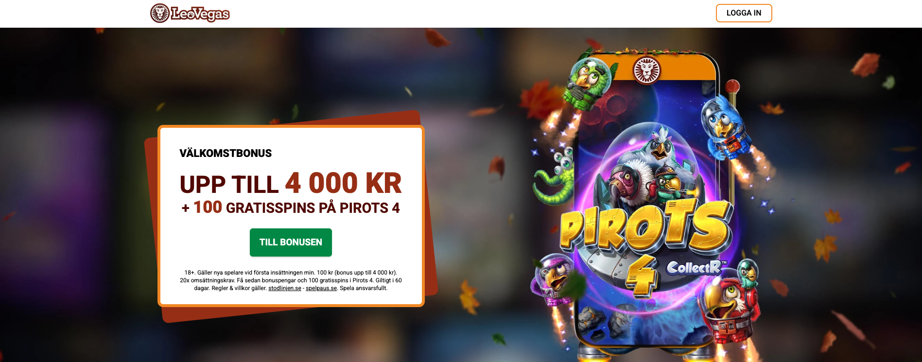 Leovegas casino bonus