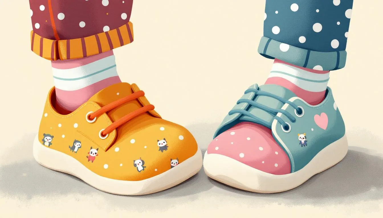 Stylish and comfortable shoes suitable for family outings.