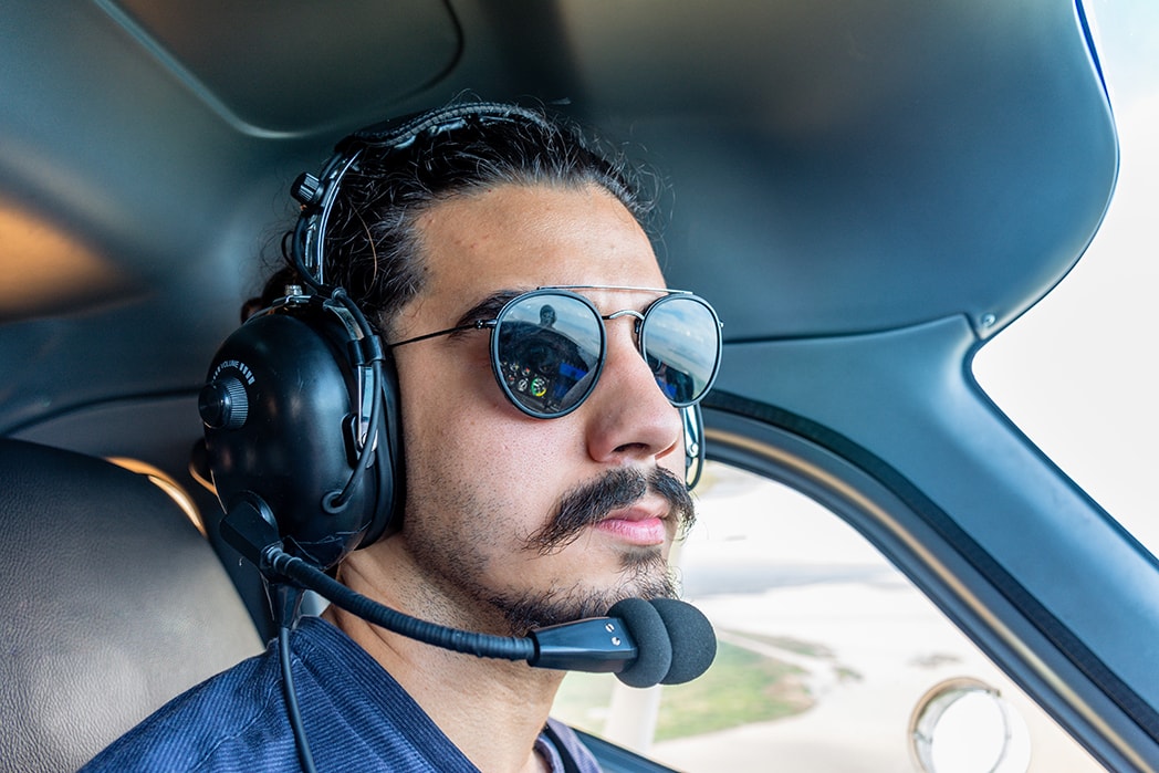 Students attending ground school for private pilot training