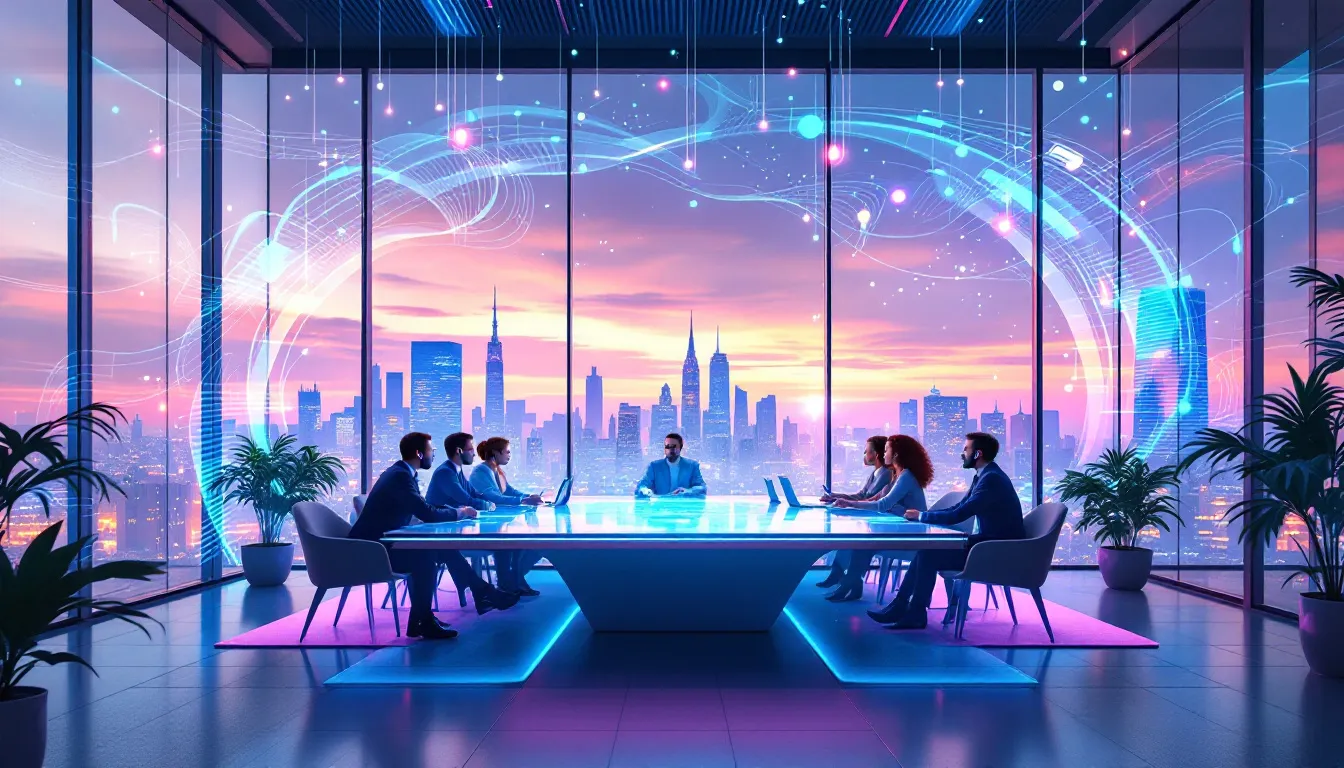Une représentation visuelle du futur de la VoIP pour les entreprises.
