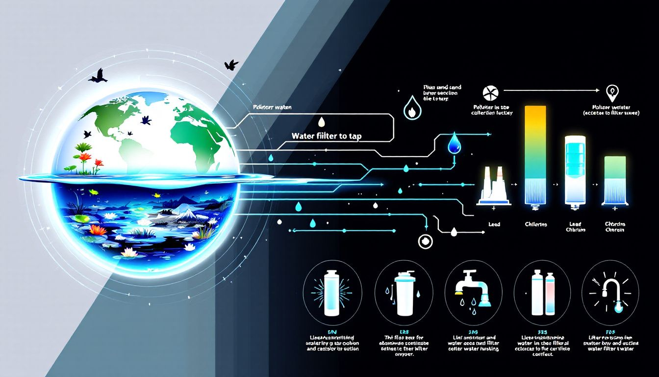 An image depicting the benefits of using water filter cartridges.