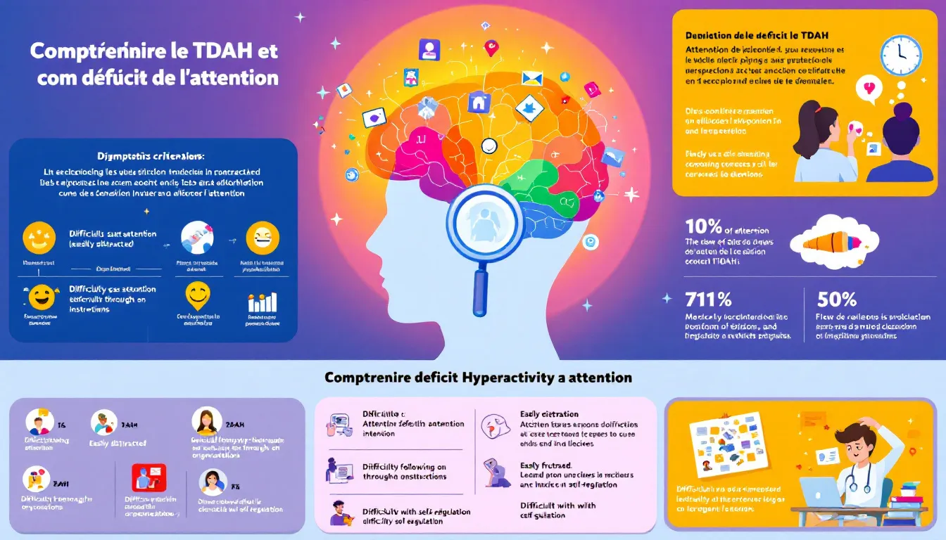Comprendre le TDAH et ses symptômes comme le déficit de l'attention.