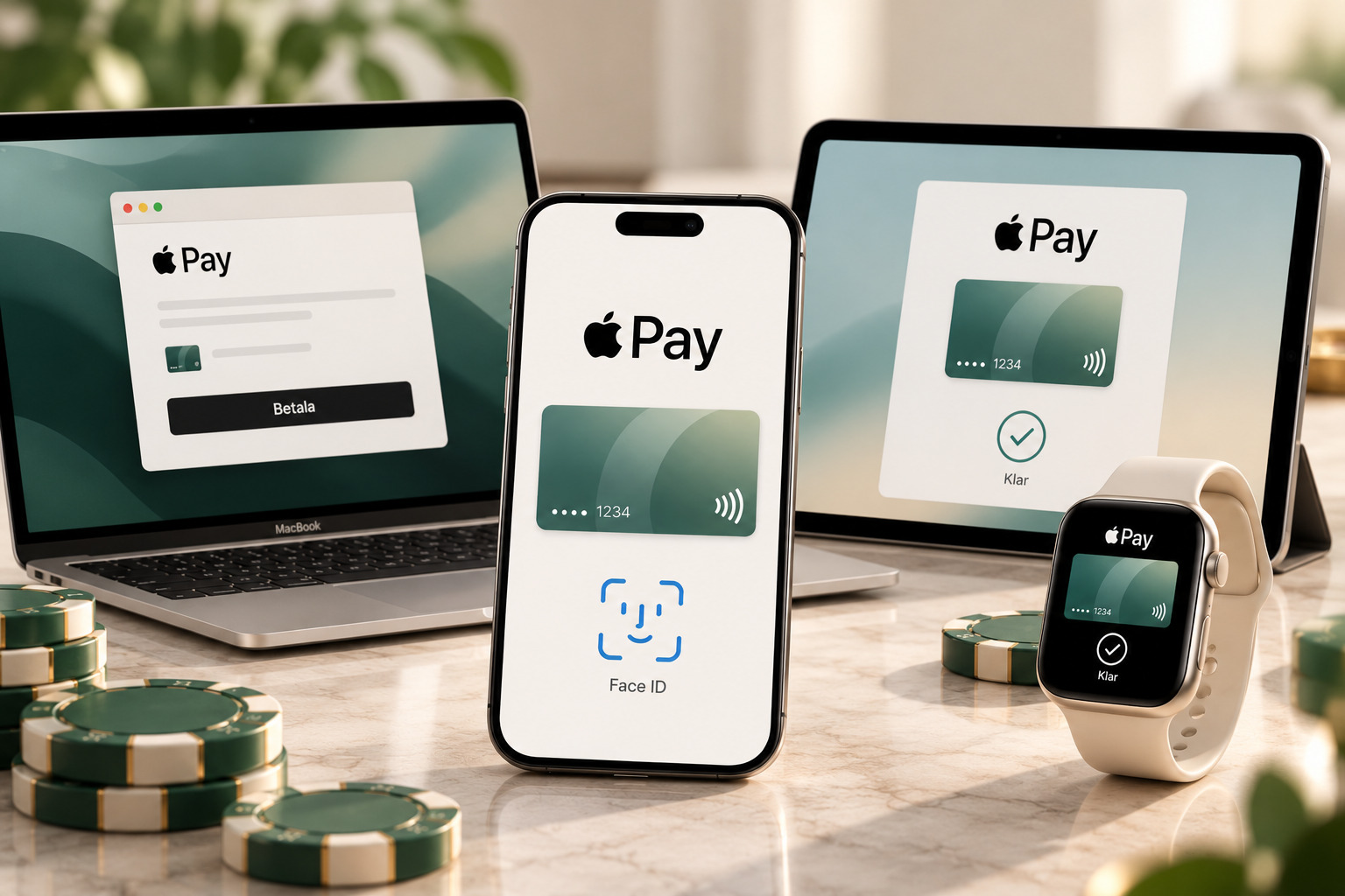 Vilka Apple-enheter fungerar med Apple Pay på casino?