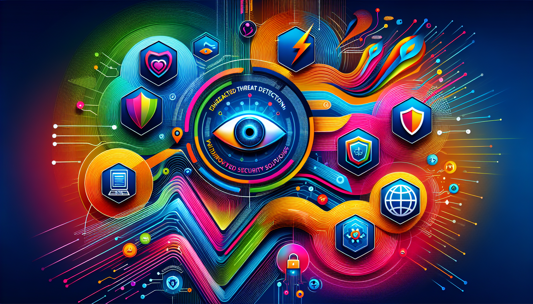 A visual representation of the benefits of integrating AI in cyber security.