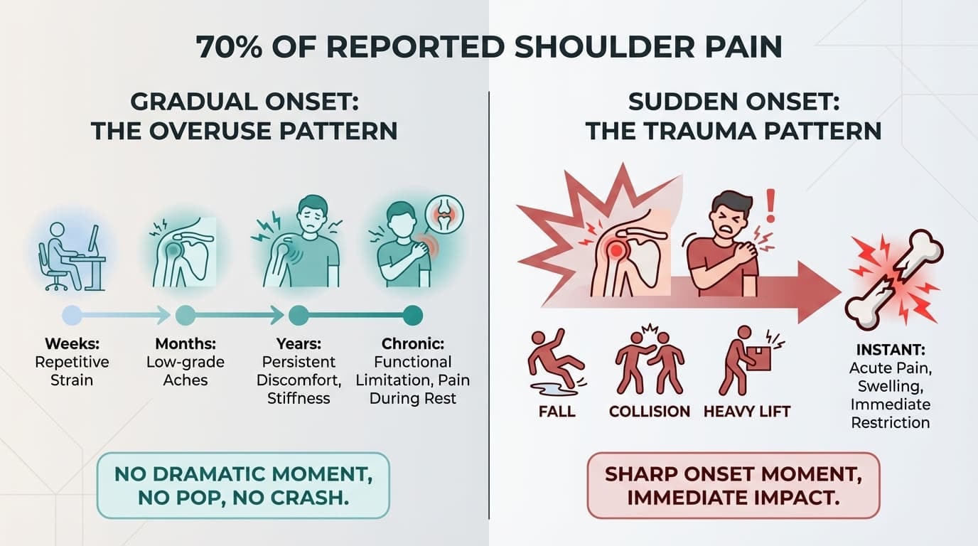 How to Quickly Sort Shoulder Pain: Overuse vs Trauma