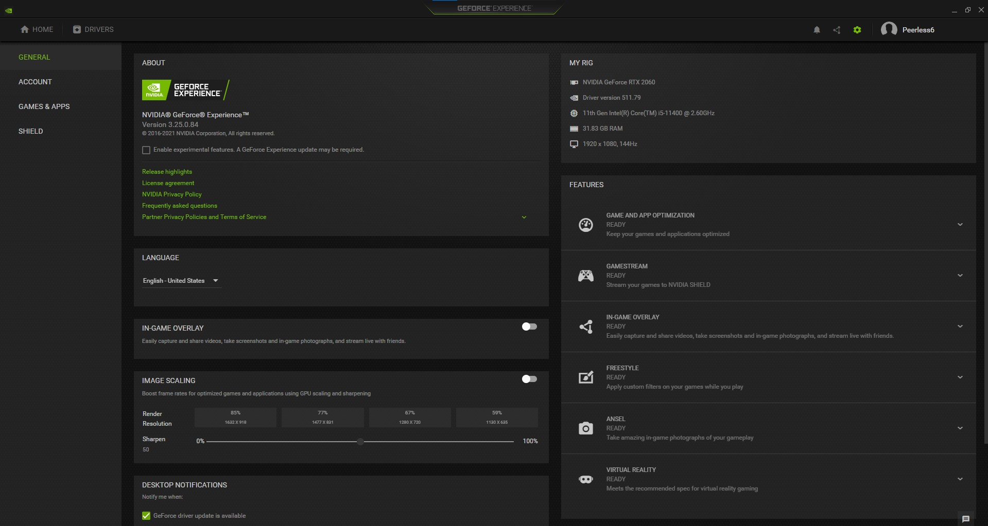 Disable NVIDIA GeForce Experience overlay