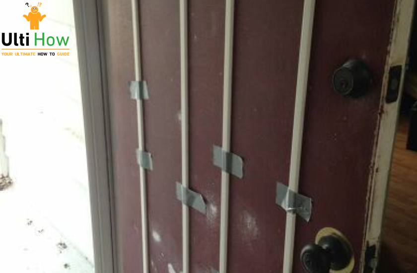 Make the door less attractive  in post about How To Stop Your Cat from Scratching The Door