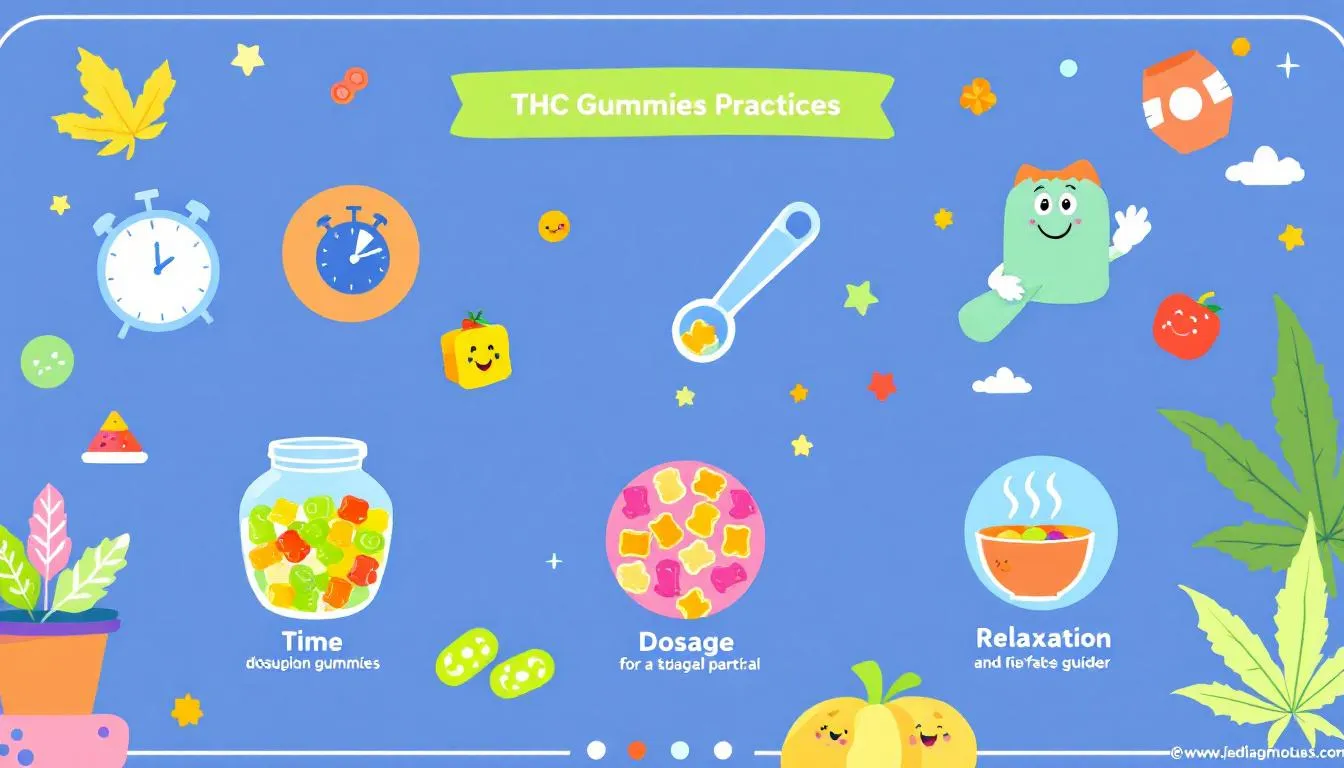 A guide for safe consumption practices of THC gummies.