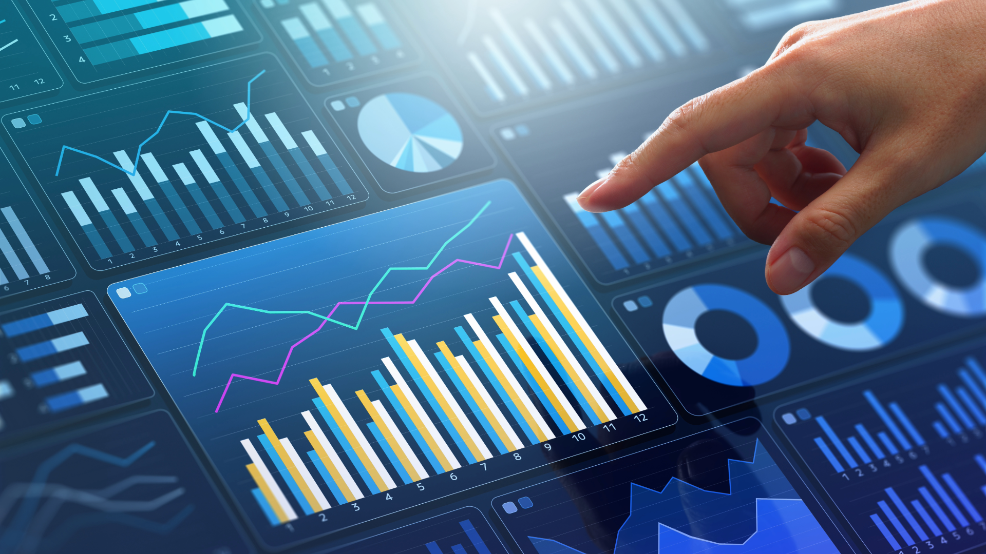 A heatmap or website analytics dashboard showing user engagement with a company’s value proposition