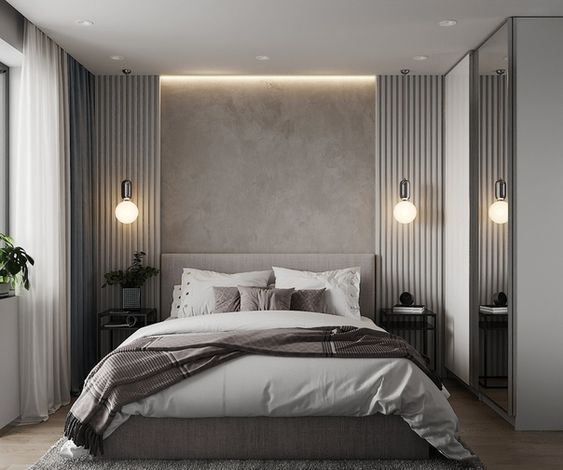 Minimalist bedroom lighting