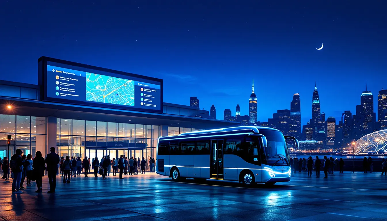 Shuttle and shared ride services available for late-night travelers from JFK.