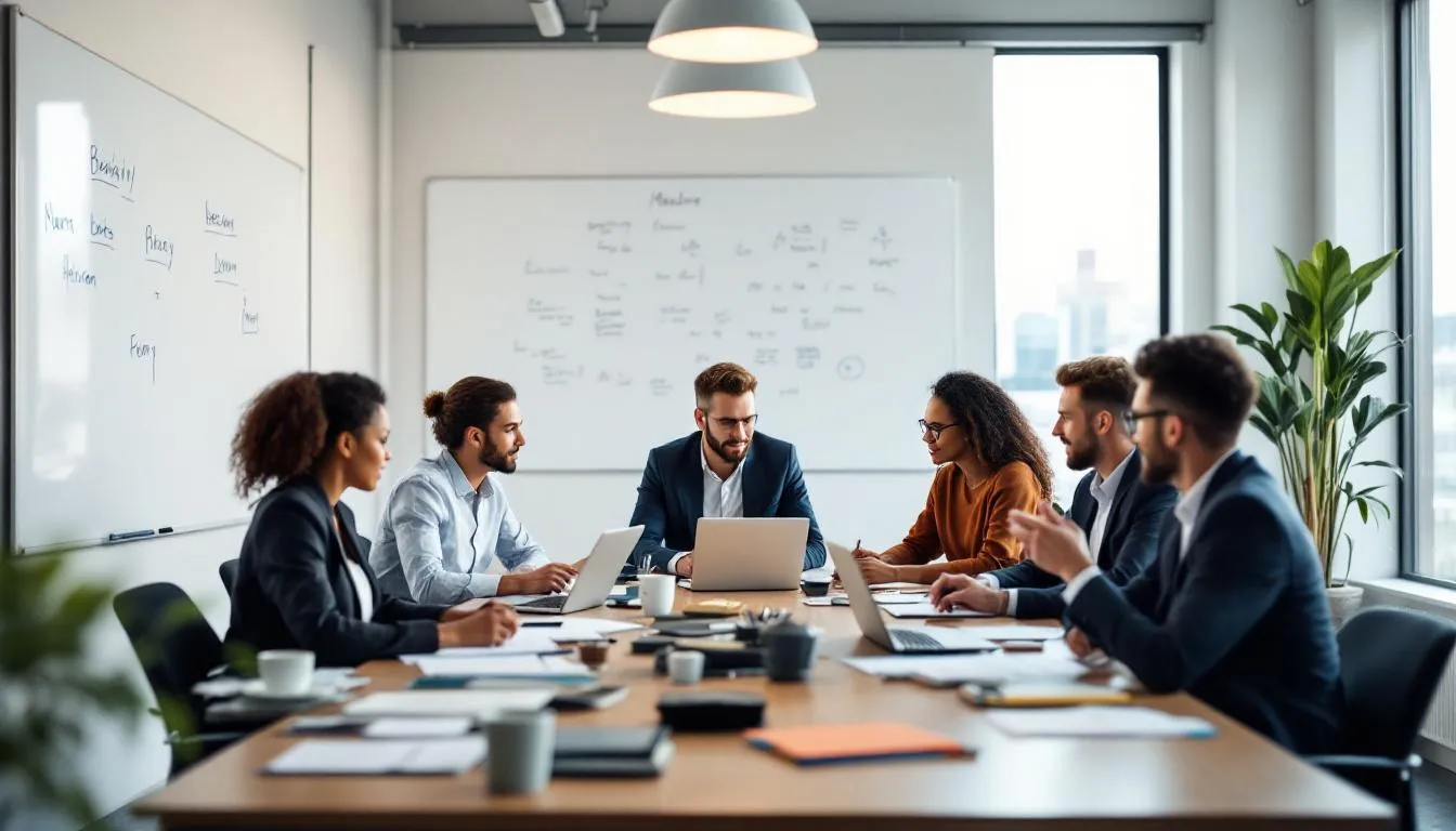 The image depicts an overview of various marketing agencies, showcasing their role in digital marketing and advertising campaigns. It highlights the importance of creative agencies in developing effective marketing strategies that engage target audiences through integrated campaigns and social media management.