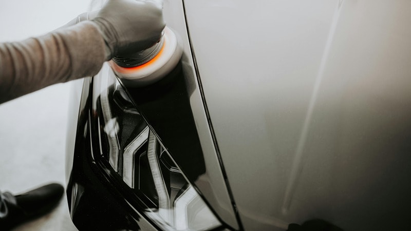 Sanding the Headlight Surface 