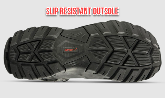 Slip resistant outsoles can help to reduce slips by up to 54% in the workplace