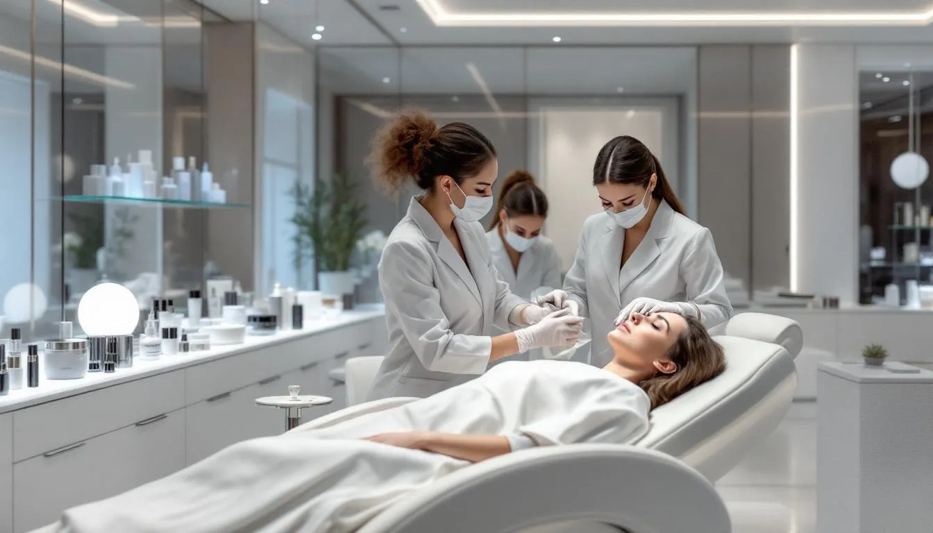 Capacitación y desarrollo del personal en un salón de belleza.