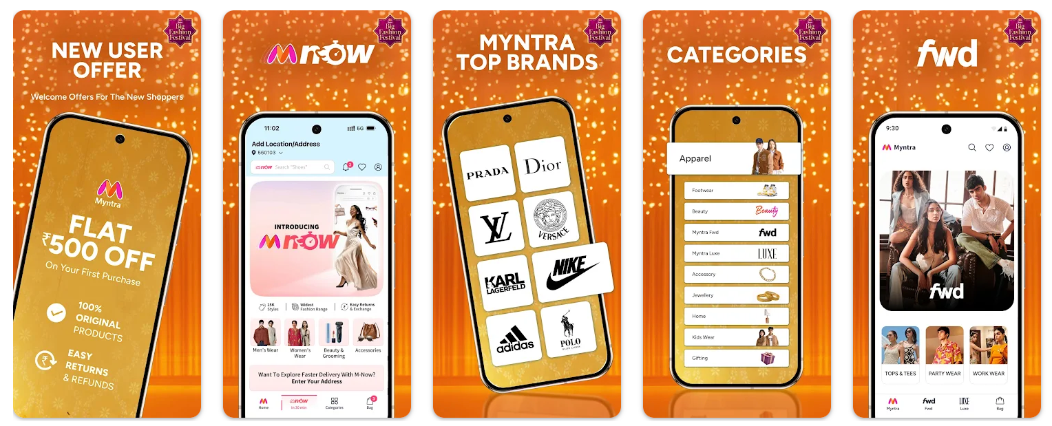 Myntra Insider app – fashion loyalty program in India.