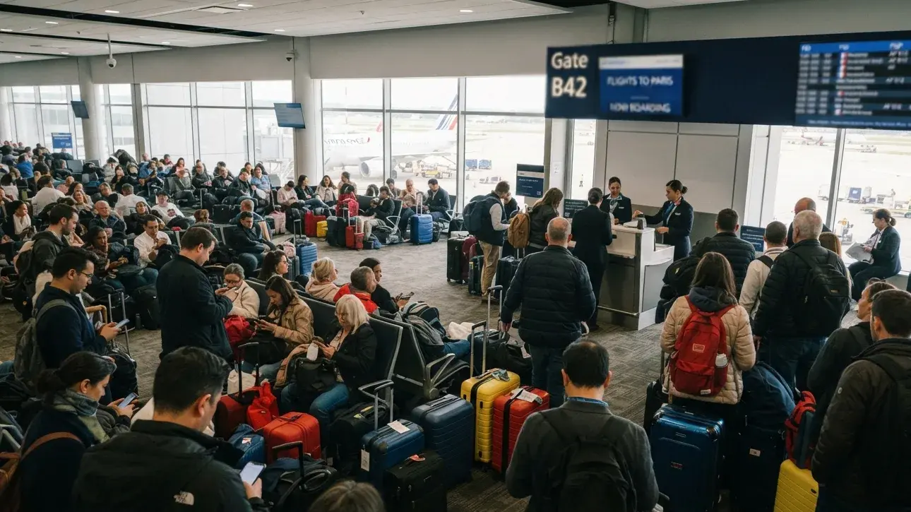Traveler reviewing a waitlisted flight segment before using a reservation