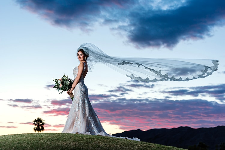 An intimate wedding setup in Arizona's scenic outdoors.