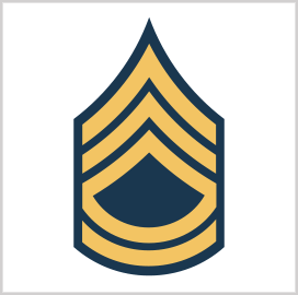 U.S. Army Sergeant First Class Gold Collar Rank Insignia