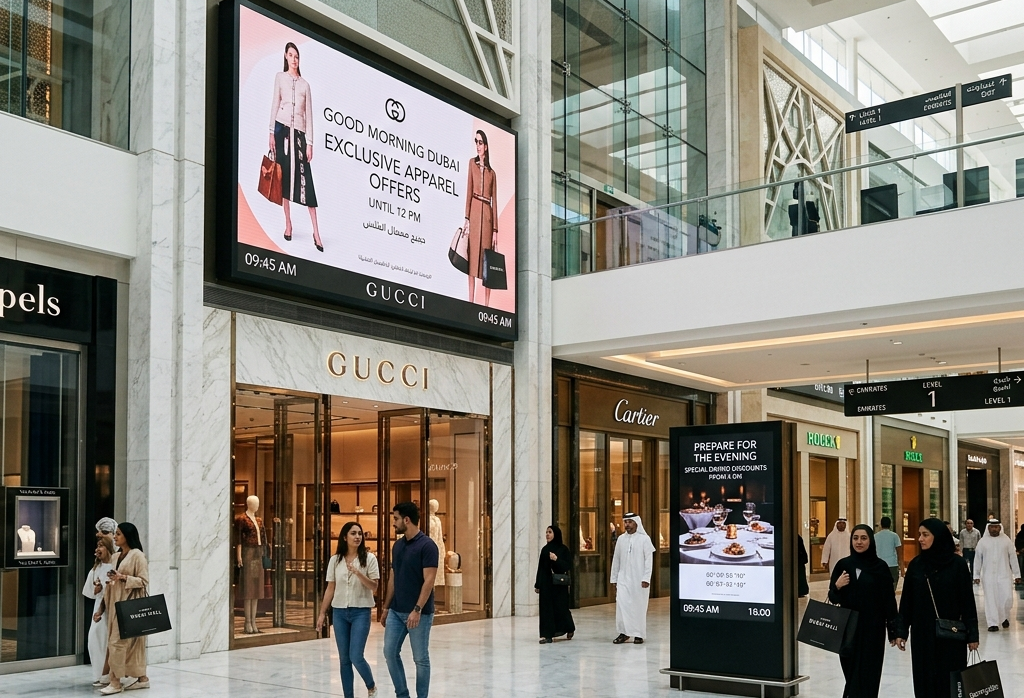 What is the Future of Digital Signage Advertising in Dubai? 12 automated ule based content management