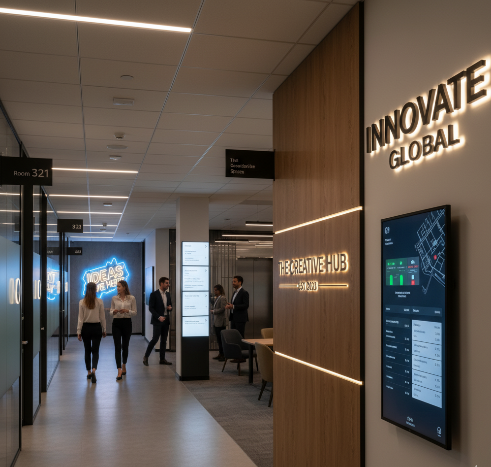 interior signs and office signs