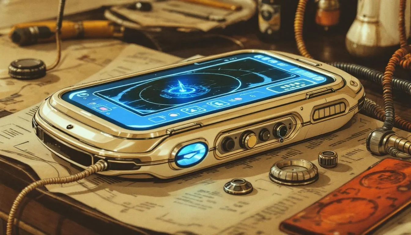 A futuristic fish finder representing future trends in fish finder technology.
