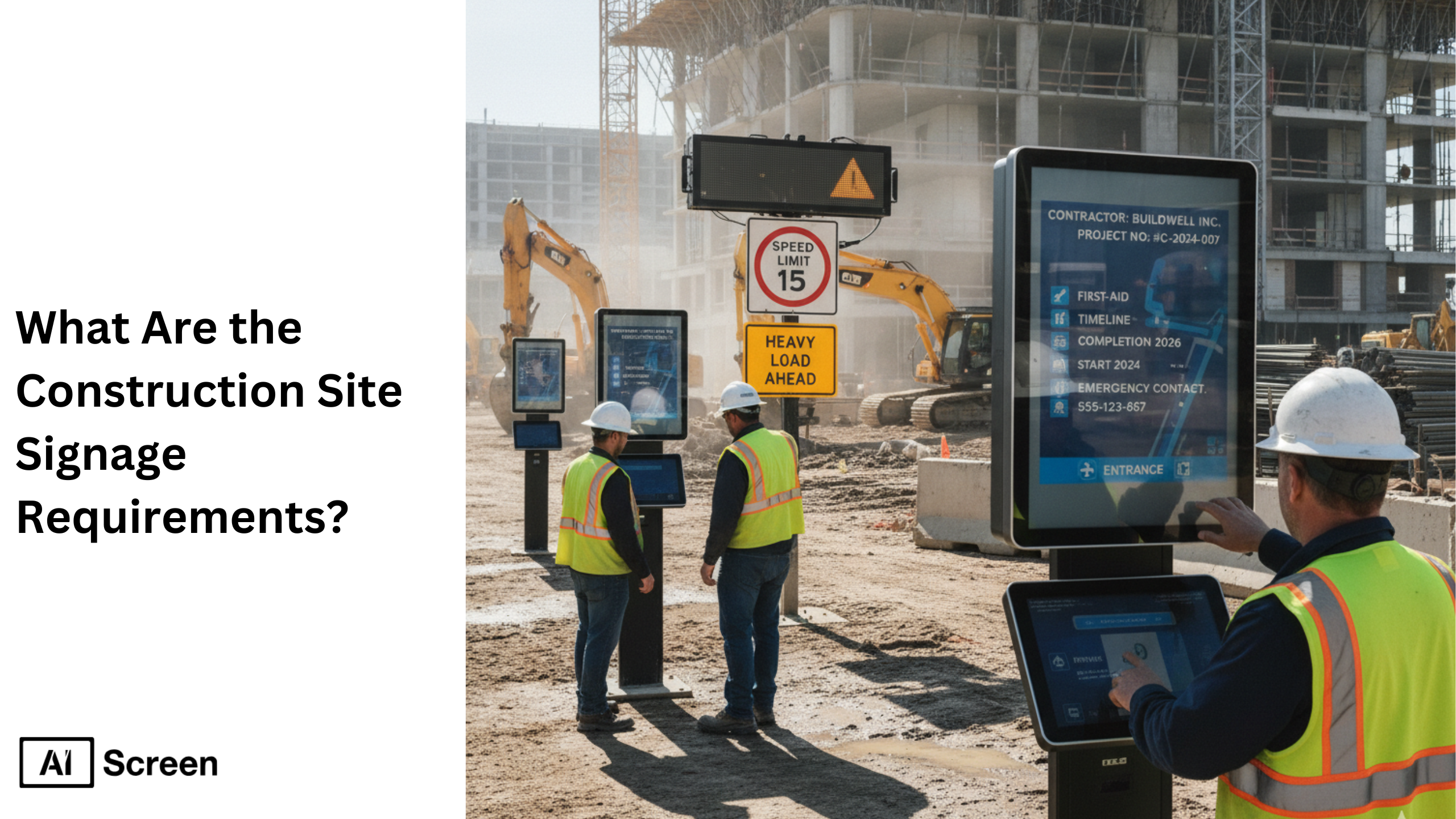 construction safety signage board requirements
