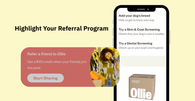 Highlight your referral program