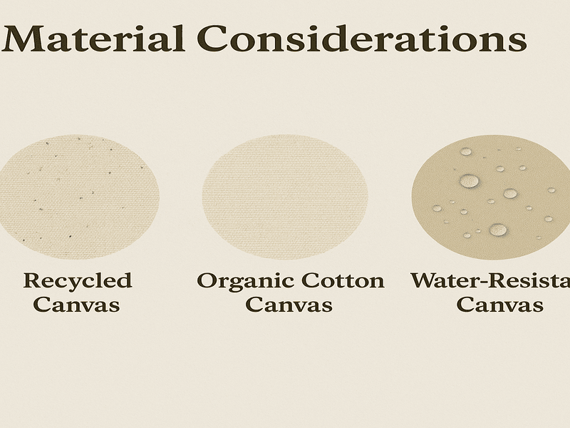Material Considerations while selecting the Canvas bags 