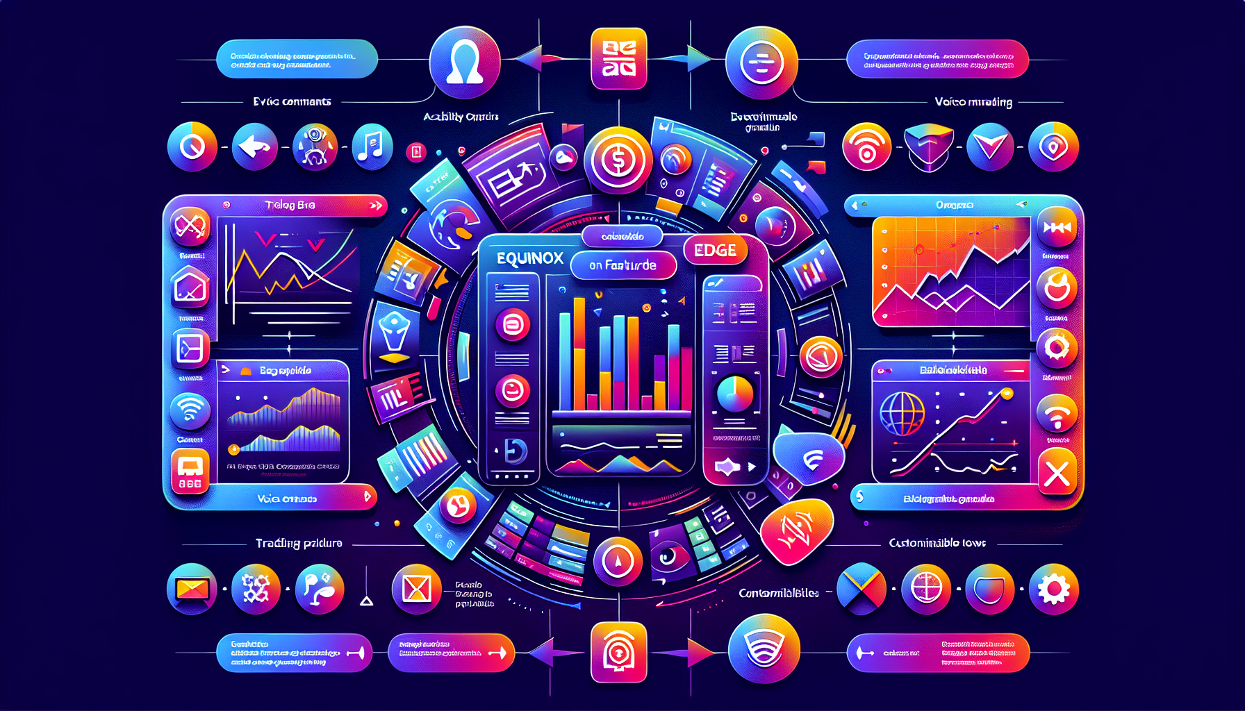 Key features of Equinox Edge illustrated in a visually appealing way.