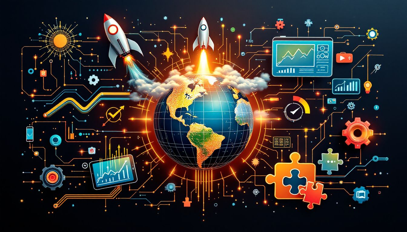 Various types of content used in digital marketing.