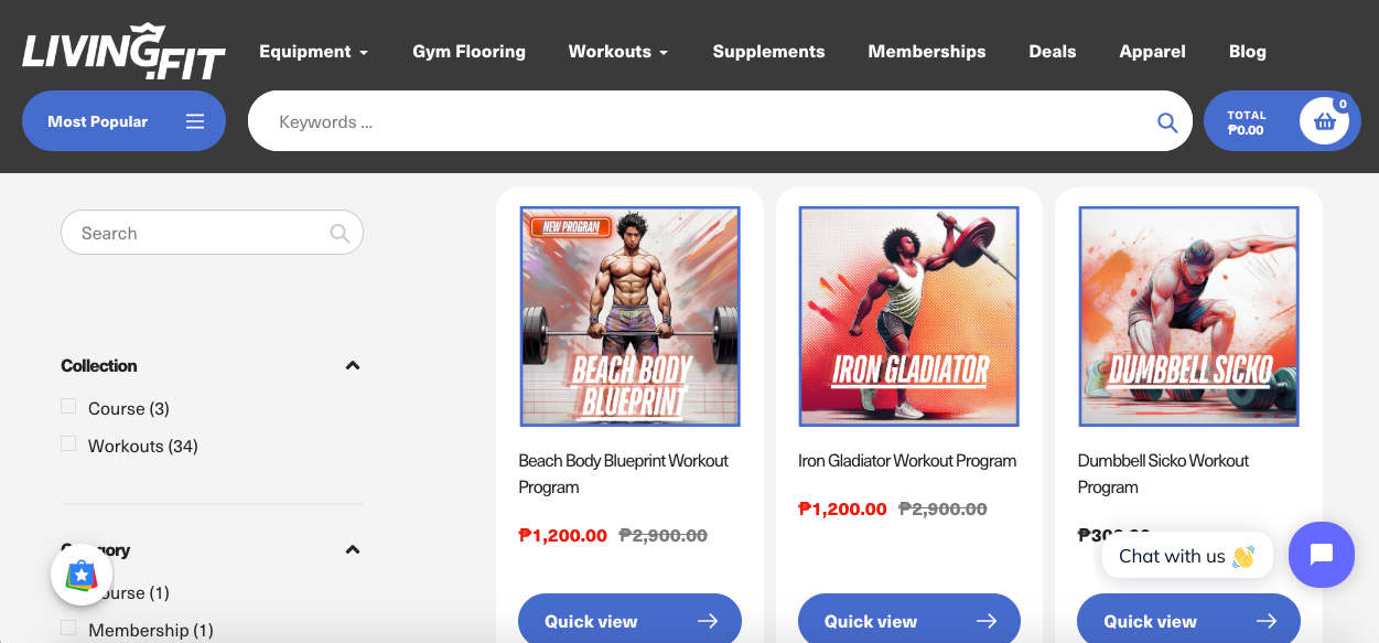 Living.fit Homepage