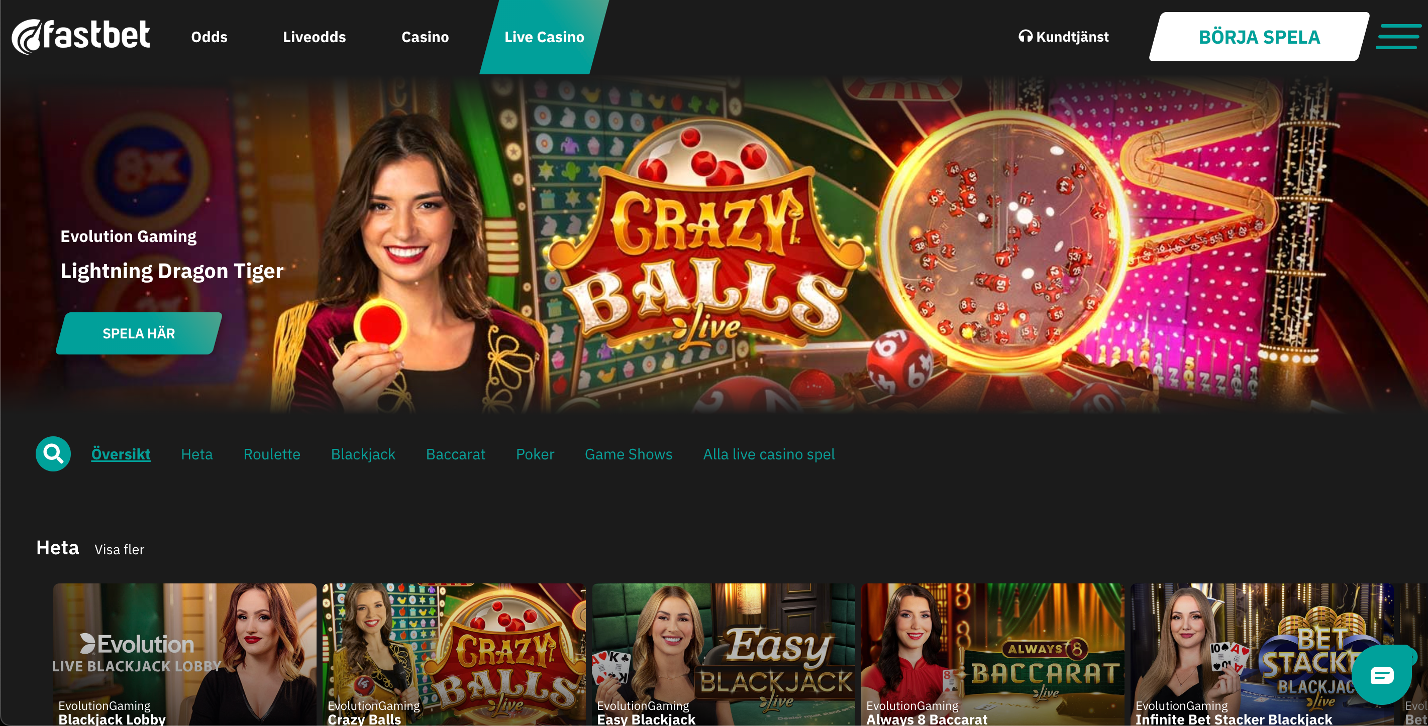 Fastbets live casino