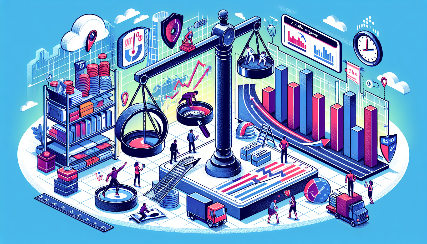 Illustration of ecommerce KPI best practices and strategies