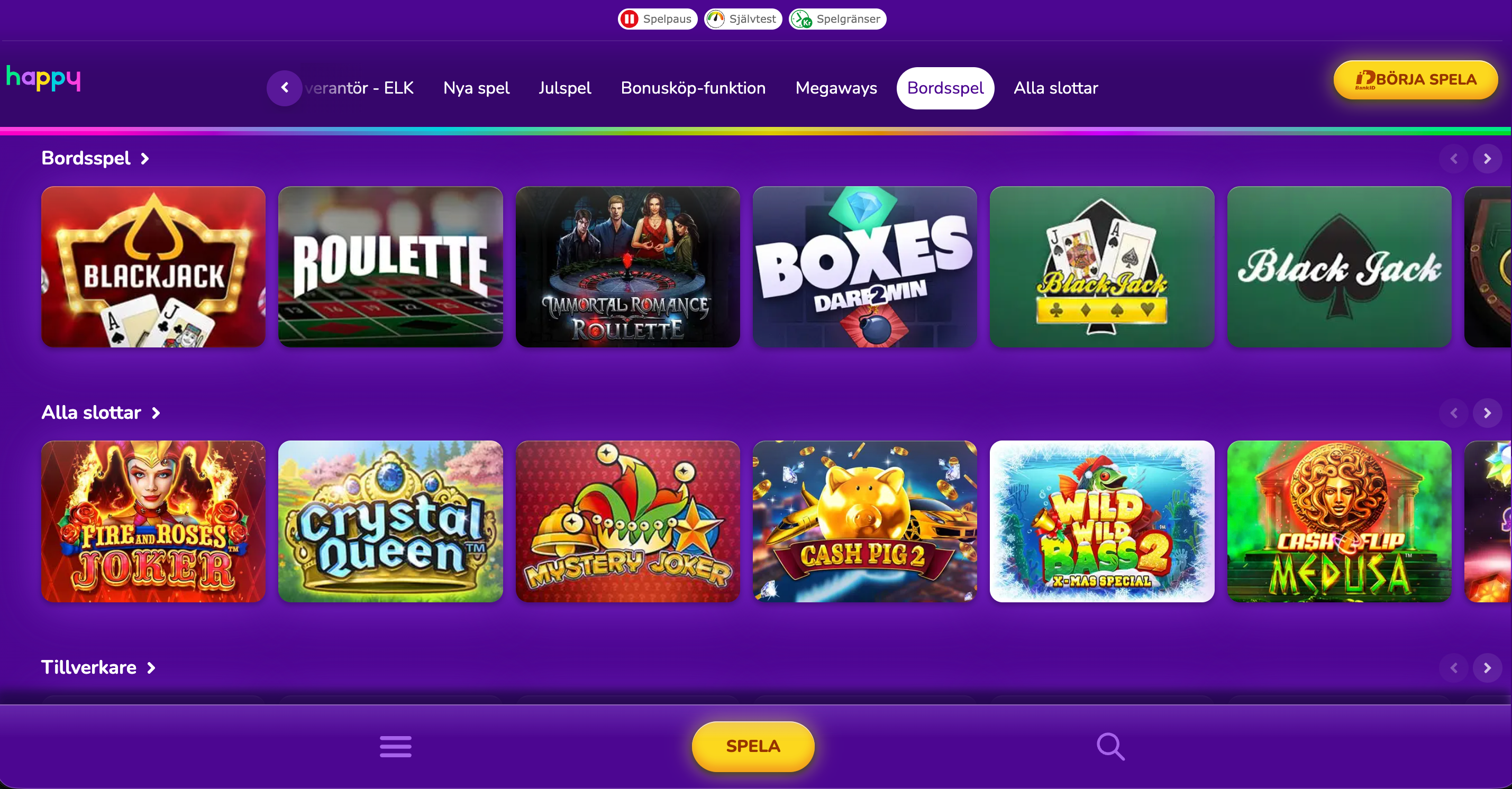 happy casino bordsspel