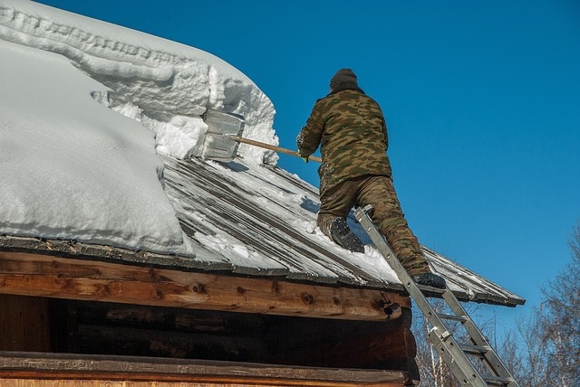 snow removal, roof